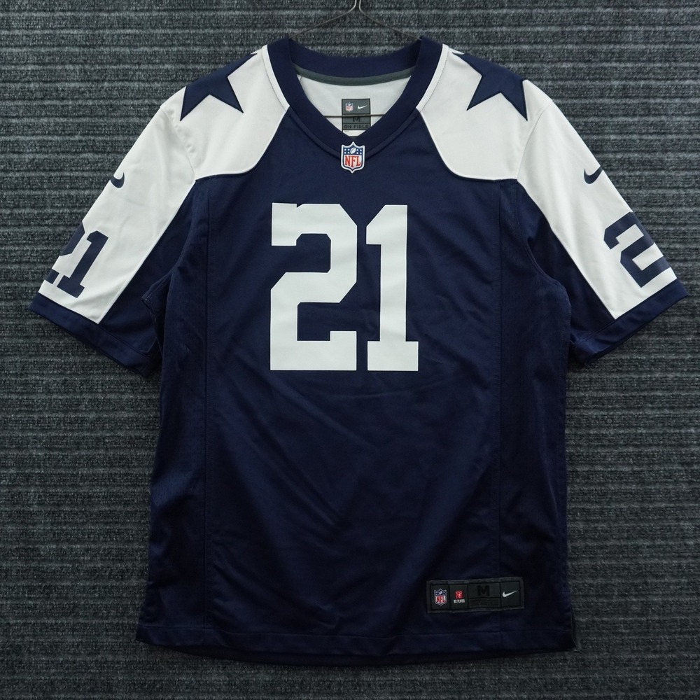 Nike Dallas Cowboys Jersey Mens Medium Navy Ezekiel Elliott 21 On Field